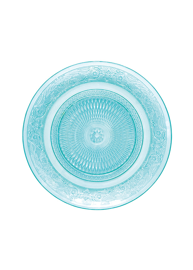 neutral Orgullo Cuadrante Plato Cristal Azul – My Pretty Table